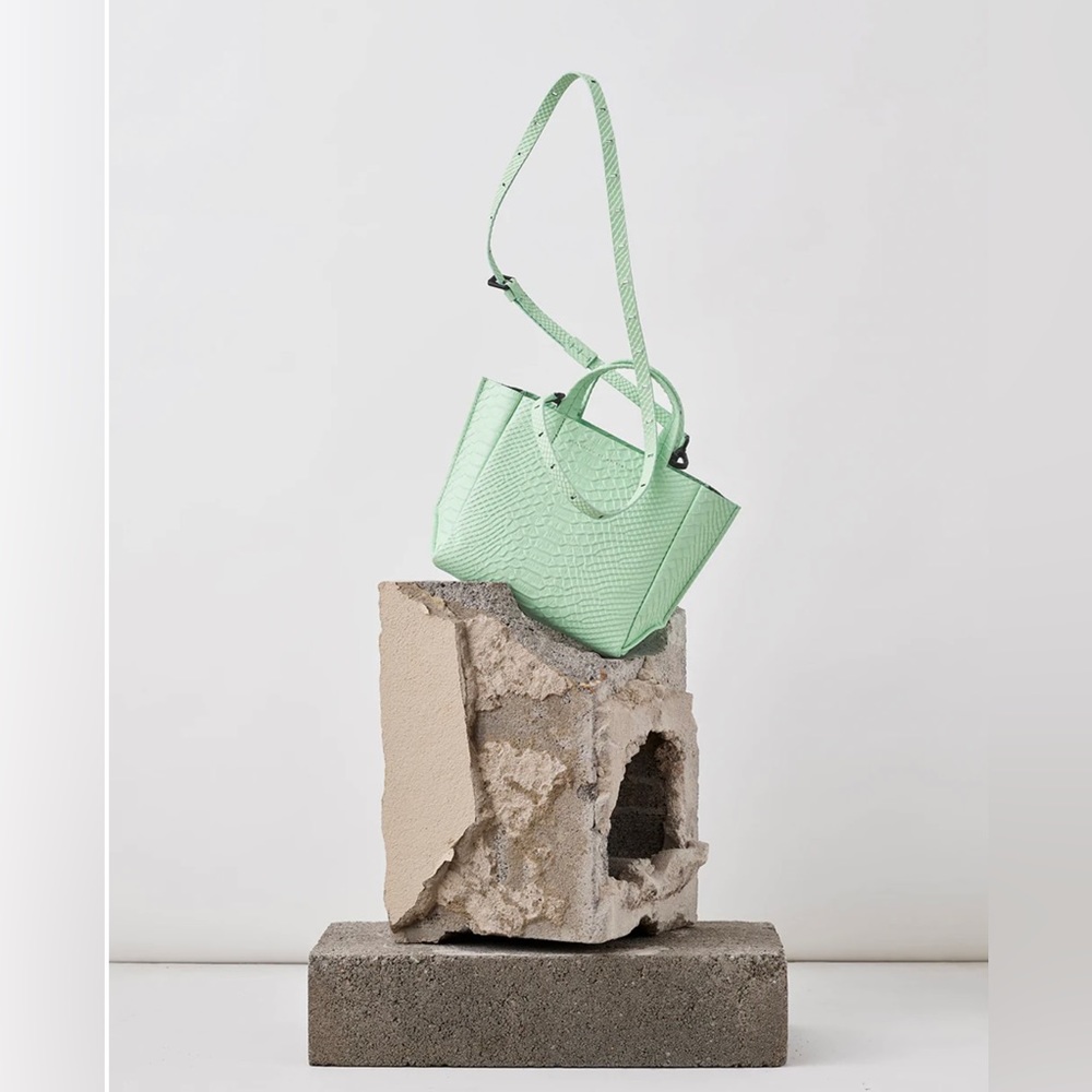 Ampersand As Apostrophe Micro Tote in Mint Python